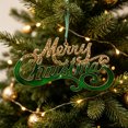 thumbnail image 7 of Clearance! Christmas Ornaments Dark Green Frosted Gradient Decorations, Xmas Tree Hanging Pendants, Seasonal Indoor Outdoor Decor for Christmas Tree Mantel Wall, 7 of 7