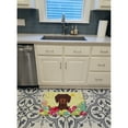 thumbnail image 3 of Easter Eggs Dachshund Chocolate Machine Washable Memory Foam Mat, 3 of 4
