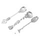 thumbnail image 4 of Cuchara De Café Retro 3 uds cuchara de helado de café cuchara de té de aleación de Metal vajilla de cocina (plata) Wdftyju Libre de BPA, 4 of 8