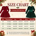 thumbnail image 5 of Girls Velvet Christmas Party Dress, Pearl Tutu Gown for Little Girls Winter Holiday, 5 of 10
