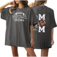 thumbnail image 1 of Tops Cortos para las Mujeres, Doble Cara Impreso Cuello Redondo Gota Hombro Camiseta, Top Estirable Casual, 1 of 5