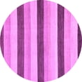 thumbnail image 1 of Ahgly Company Indoor Round Solid Purple Modern Area Rugs, 3' Round, 1 of 4