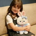 thumbnail image 7 of Kdkad Pink/Blue Skirted Little Bunny Plush Toy - 11 Inch Soft Lint Fabric Doll - Cozy Sleep Companion & Bedroom Decor for Adults - Ideal Birthday Holiday Gift, 7 of 7