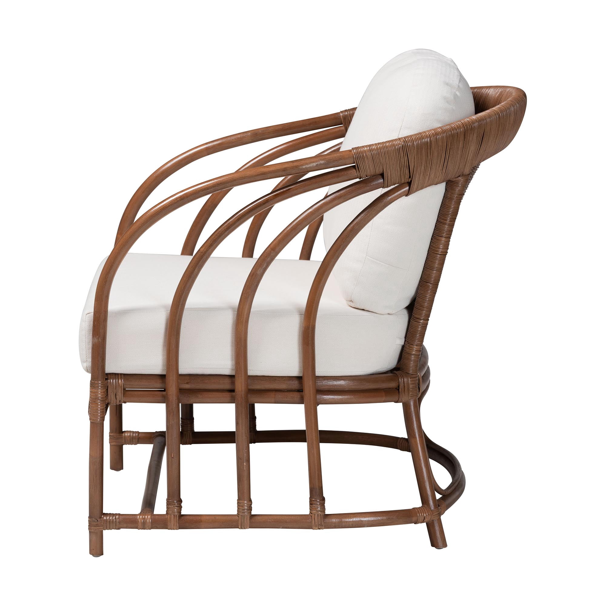 bali & pari Stan Boho Armchair, Light Brown