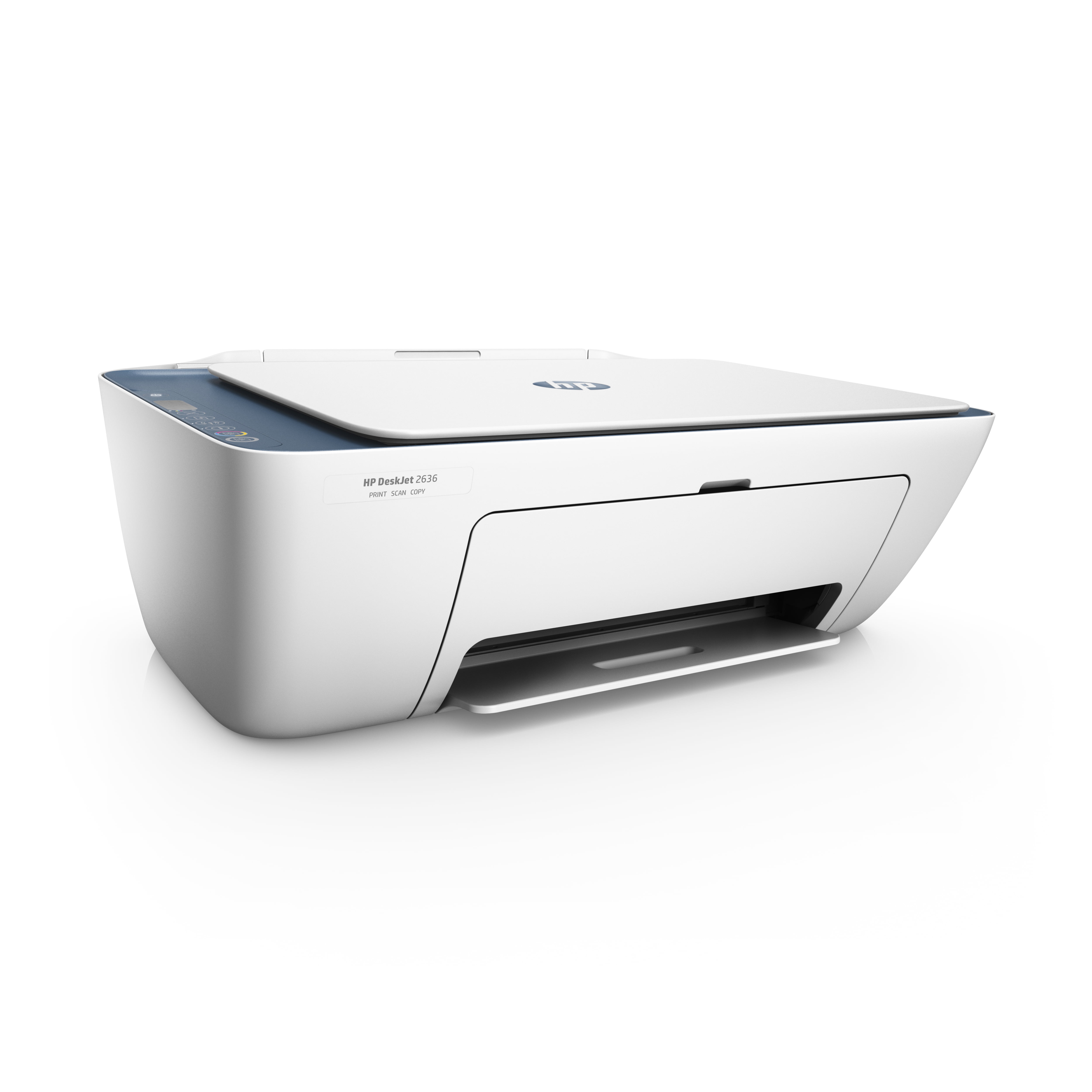 HP 2636 All-in-One Color Inkjet Printer, Blue -