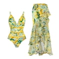 thumbnail image 4 of Traje de baño de una pieza retro para mujer, traje de baño con falda de vacaciones, diseño de vanguardia, 4 of 4
