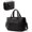 Black, variant on Tote Bag for Women - Puffer Work Tote with Laptop Compartment, Quilted College Bag with Zipper for Work
