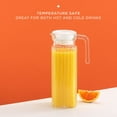 thumbnail image 2 of JoyJolt Beverage Dispenser Glass Pitcher with Handle & 2 Lids - 40 oz, 2 of 6