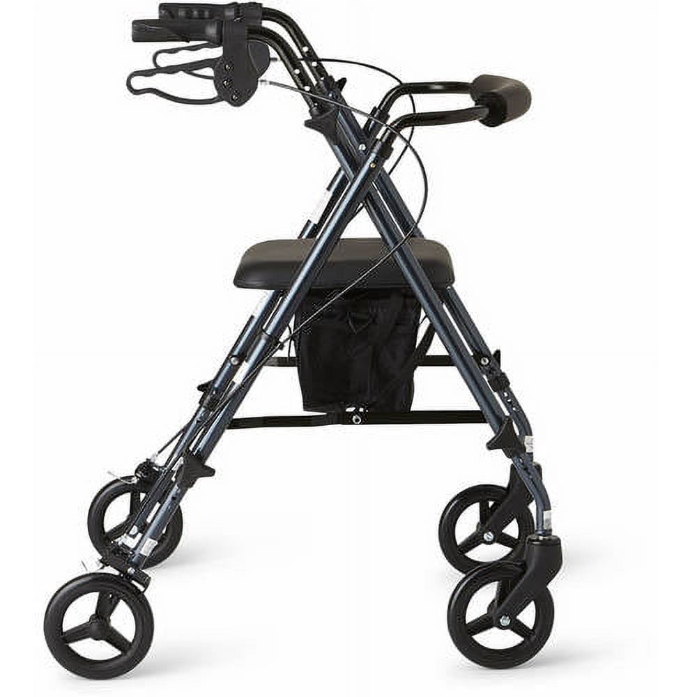 Medline Superlight Aluminum Rollator, Folding Rolling Walker, 6