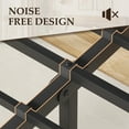 thumbnail image 5 of Fluest Queen Size Bed Frame with Headboard and Footboard,Metal Support,No Box Spring Needed, Rustic Brown, 5 of 8