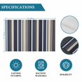 thumbnail image 6 of Colored Stripes Placemats Set of 8, Blue Black White Brown Abstract Lines Placemats for Dining Table, Place Mats for Kitchen Tabletop, Waterproof Wipeable Dining Table Mats Set, 6 of 9
