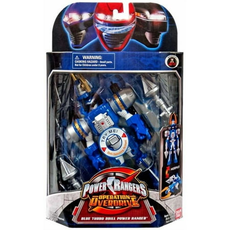 Power Rangers Operation Overdrive Blue Turbo Drill Power Ranger Action Figure