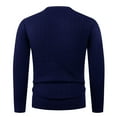 thumbnail image 5 of Kalauyu Men's Pullover Sweater Crewneck Cable Knit Long Sleeve Sweater Classic Soft Knitted Sweaters with Ribbing Edge, 5 of 5