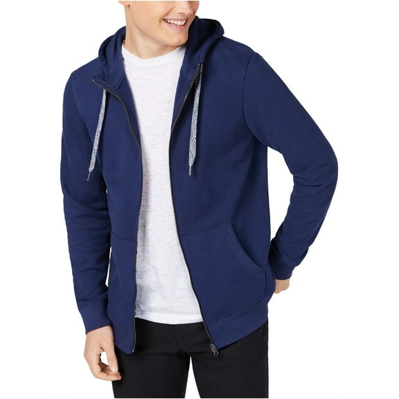 American Rag Womens Fleece Hoodie Sweatshirt, Blue, Small