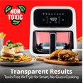 thumbnail image 3 of Aria Air Fryers 5qt Air Fryer-Toxin-Free Durable Glass Design, 8-In-1 Cooking Presets, 3 of 8