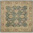 thumbnail image 6 of SAFAVIEH Antiquity Lagrange Floral Bordered Wool Area Rug, Teal Blue/Taupe, 5' x 8', 6 of 10