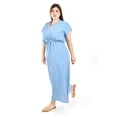 thumbnail image 2 of Maxi vestido de algodon Roman Fashion /Tallas Extras, 4365 (Azul claro) azul 42, 2 of 6