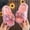 Pink, variant on IVEYRTF Kids Shoes Summer Fashion Polka Bow Non Slip House Slippers Outdoor Beach Sandals for Daily Wear and Outdoor Play Comfortable Casual Footwear for Girls and Boys(Beige,9-10 Years)