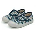 thumbnail image 2 of Victoria Girls Slip On Canvas Shoes, Blue \ White,3 M US, 2 of 7