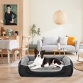 thumbnail image 2 of Camas medianas para perros, colchón lavable para mascotas, cómoda cama rectangular con calefacción para perros medianos y grandes, mascotas para gatos L JAMW Sencillez, 2 of 3