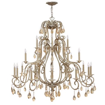 Hinkley Lighting 4779 Carlton 21 Light 3 Tier Candle Style Crystal Chandelier
