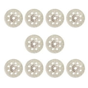 TSV 10pcs Diamond Cutting Wheel, Blades Cut Off Discs Set, Diamond Coated Cutting Wheel and 3mm Mandrel Fit for Dremel Rotary Tool