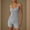 Gray, variant on FAHXNVB Shapewear for Women Sleeveless Square Neck Bodysuit Mid Thigh Butt Lifter Body Shaper Bodycon Bodysuits