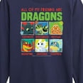 thumbnail image 3 of How to Train Your Dragon - All My Friends Are Dragons - Toddler & Youth Long Sleeve Graphic T-Shirt, 3 of 5