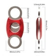 thumbnail image 4 of Redwood & Stainless Steel Double-Edged Blade Cigar Cutter Scissors Cigar Clipper Smoking Accessories Christmas Dad's Gift (B), 4 of 7