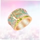 thumbnail image 4 of YSNOOWE Anillo En Metal Dorado Árbol De Confortable Y Para Mujer, 4 of 8