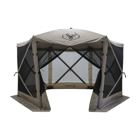 Gazelle Tents™, G6 6-Sided Portable Gazebo, Hub Screen Tent, Desert Sand, GG602DS