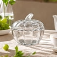 thumbnail image 2 of ICQOVD Pumpkin Shaped Storage Jar with Lid Decorative Tabletop Container Home Decor, 2 of 6