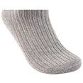 thumbnail image 3 of lian lifestyle men's 1 pair knitted wool crew socks one size 7-9 (light gray), 3 of 6