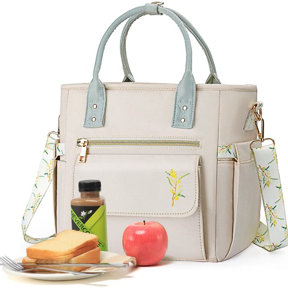 Bolsa de almuerzo GLORIEROO Deluxe con aislamiento impermeable para mujer