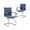 Blue, variant on Guyou Modern Mid Back Office Guest Chair Set of 2, Faux Leather Reception Chair Computer Chair with Armrests and Metal Sled Base for Meeting/Waiting/Conference Room, No Wheels, Blue