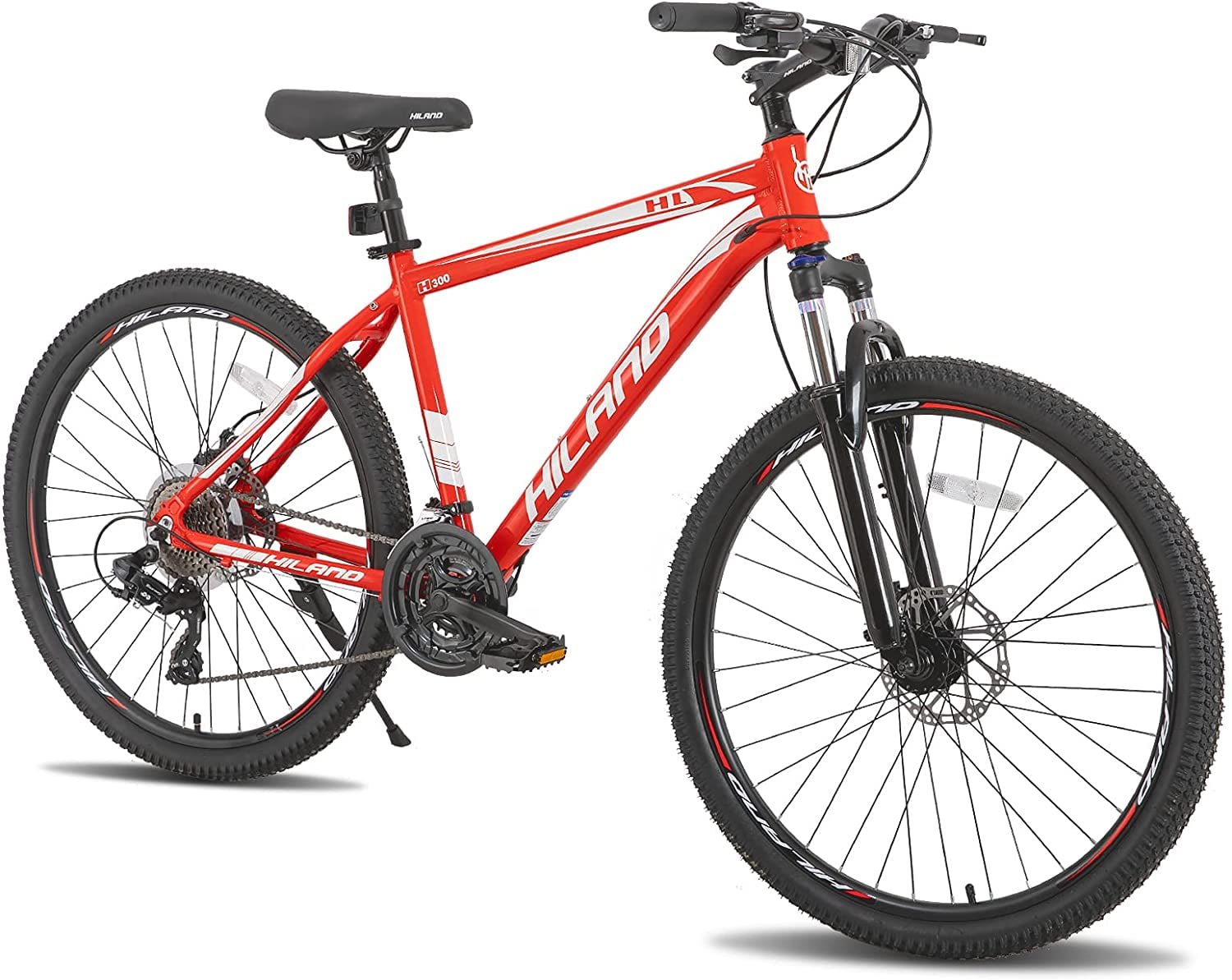 Hiland 27.5 inch Mens Mountain Bike,24 Speeds Drive Train MTB,Lock Out