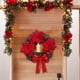 thumbnail image 4 of Ganfancp 2024 Grandes Coronas de Navidad para La Puerta Artificial Iluminado Corona de Navidad con Lazo Rojo Navidad Puerta Corona con Bola de Navidad Navidad Artículos En Liquidación Corona de Navid, 4 of 6