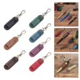 thumbnail image 2 of T-HOTLYST Pen Holder with Keychain Portable Pen Holder Clip PU Leather Neck Pen Holder for Fountain Ballpoint Marker Pen Pencils, 2 of 19
