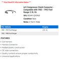 thumbnail image 2 of A/C Compressor Clutch Connector - Compatible with 1983 - 1992 Ford Ranger 2.9L V6 1984 1985 1986 1987 1988 1989 1990 1991, 2 of 2
