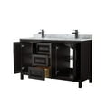thumbnail image 4 of Wyndham Collection Wcv252560dunsmxx Daria 60" Free Standing Double Vanity Set - Dark Gray, 4 of 7