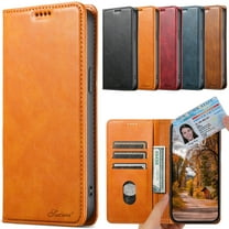 Feishell Wallet Case for iPhone 14 6.1" - Card Holder Classic PU Leather Purse Case with Flip Magnetic Closure Kickstand Full Body Shockproof Phone Cover for iPhone 14 - Khaki