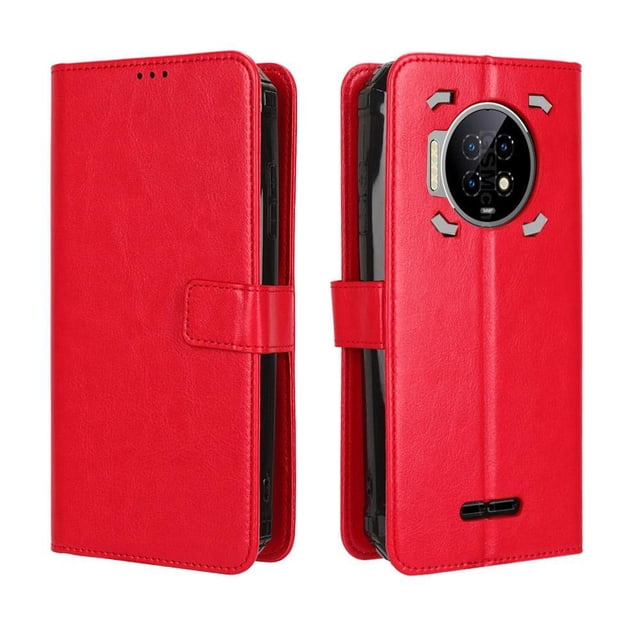 Funda tipo libro para Oukitel WP19, cartera todo‑en‑uno, funda multifuncional con tarjetero y correa de muñeca desmontable