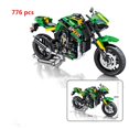 thumbnail image 4 of Bloques de construcción de motocicleta todoterreno para niños y adultos, vehículo de carreras de velocidad, MOC, regalo, ciudad, 2023, 4 of 4