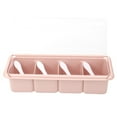 thumbnail image 3 of Kitchen Seasoning Rack Spice, Acrylic Seasoning Box, With Spoon Durable 4 Compartments For All Kinds Of Condiments Sugar, Salt, Jams, 3 of 8