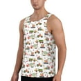thumbnail image 2 of Easygdp Excavator Men's Tank Top, Sleeveless Muscle T Shirts, Breathable, Quick-Dry, Loose for Gym, Running, Fitness - Large, 2 of 9