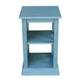 thumbnail image 7 of International Concepts Hampton Accent Table with Shelves in Ocean Blue, 7 of 7