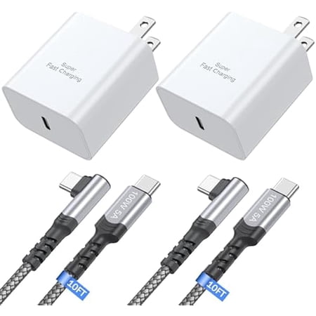 Eryueer for USB C Fast Charger 45W, Costyle Super Fast Charger Type C Android Phone Charger Block with 10FT USB Type C Charging Cable Compatible Samsung Galaxy S26 S25 S24 S23 S22 S20FE Ultra