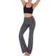 thumbnail image 3 of Oucaili Mujeres Casual Work Lounge Pant Bootcut Flare Bell Bottoms Cintura Elástica Yoga Workout Leggings Pocket, 3 of 4