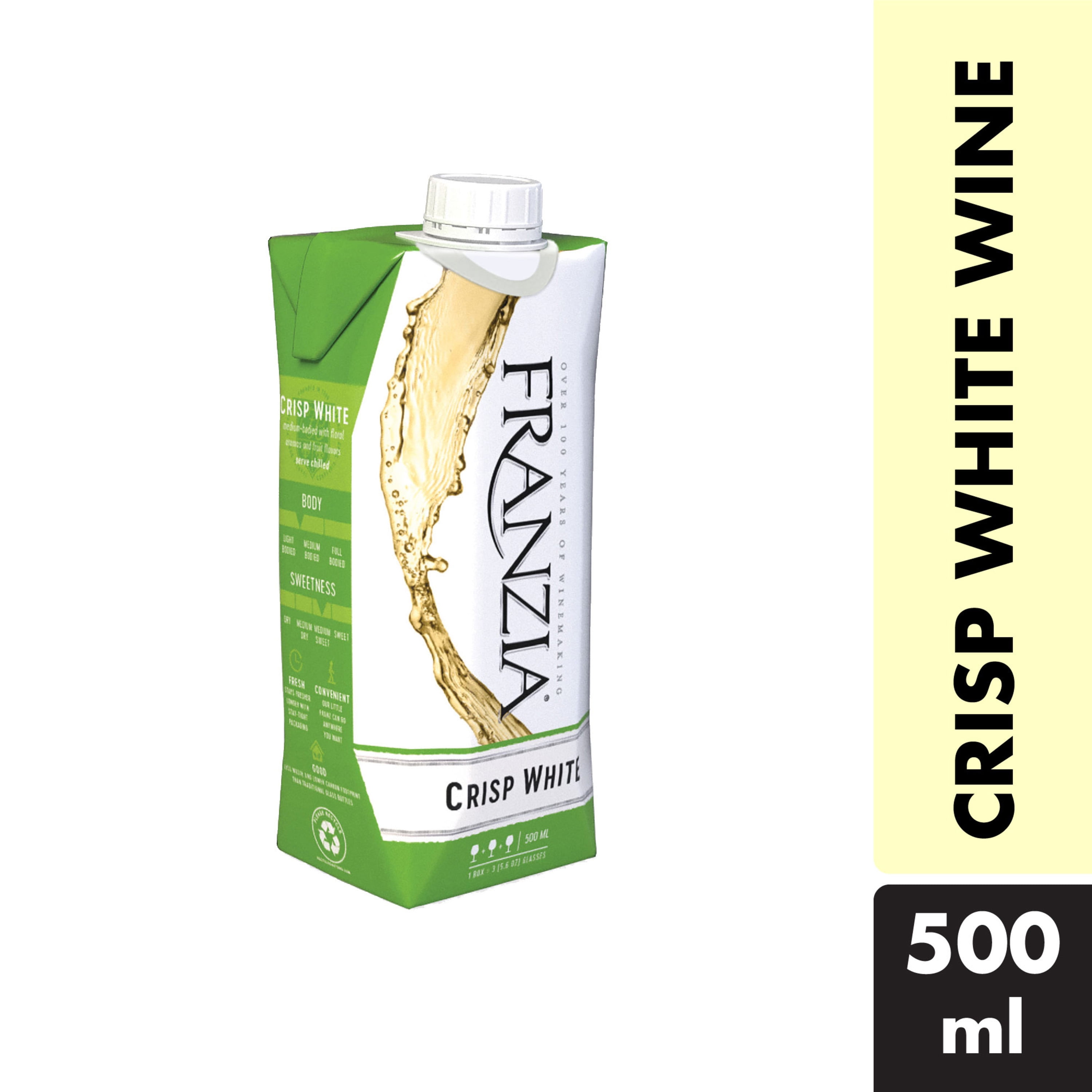 Franzia® Crisp White White Wine 500ml