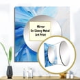 thumbnail image 3 of Designart "Swirling Blue Wave Spiral" abstract spirals Square Mirror Wall Decor Modern - Large Blue Square Bathroom Mirror - Square Printed Wall Mirror Art, 3 of 5